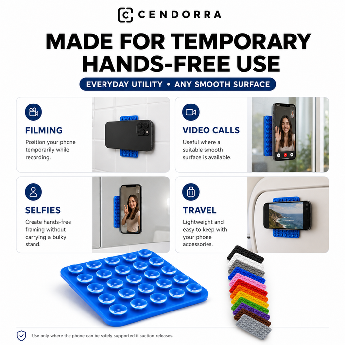 Creator Suction Phone Pad – Hands-Free Phone Mount for Smooth Surfaces