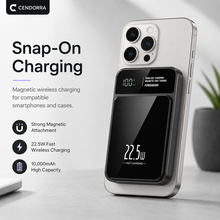 10,000mAh Magnetic Wireless Power Bank with Digital Display