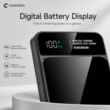 10,000mAh Magnetic Wireless Power Bank with Digital Display