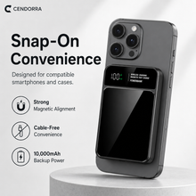 10,000mAh Magnetic Wireless Power Bank with Digital Display