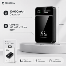 10,000mAh Magnetic Wireless Power Bank with Digital Display