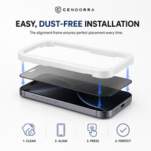 4-Pack Privacy Tempered Glass Screen Protectors for iPhone