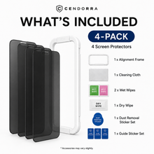 4-Pack Privacy Tempered Glass Screen Protectors for iPhone